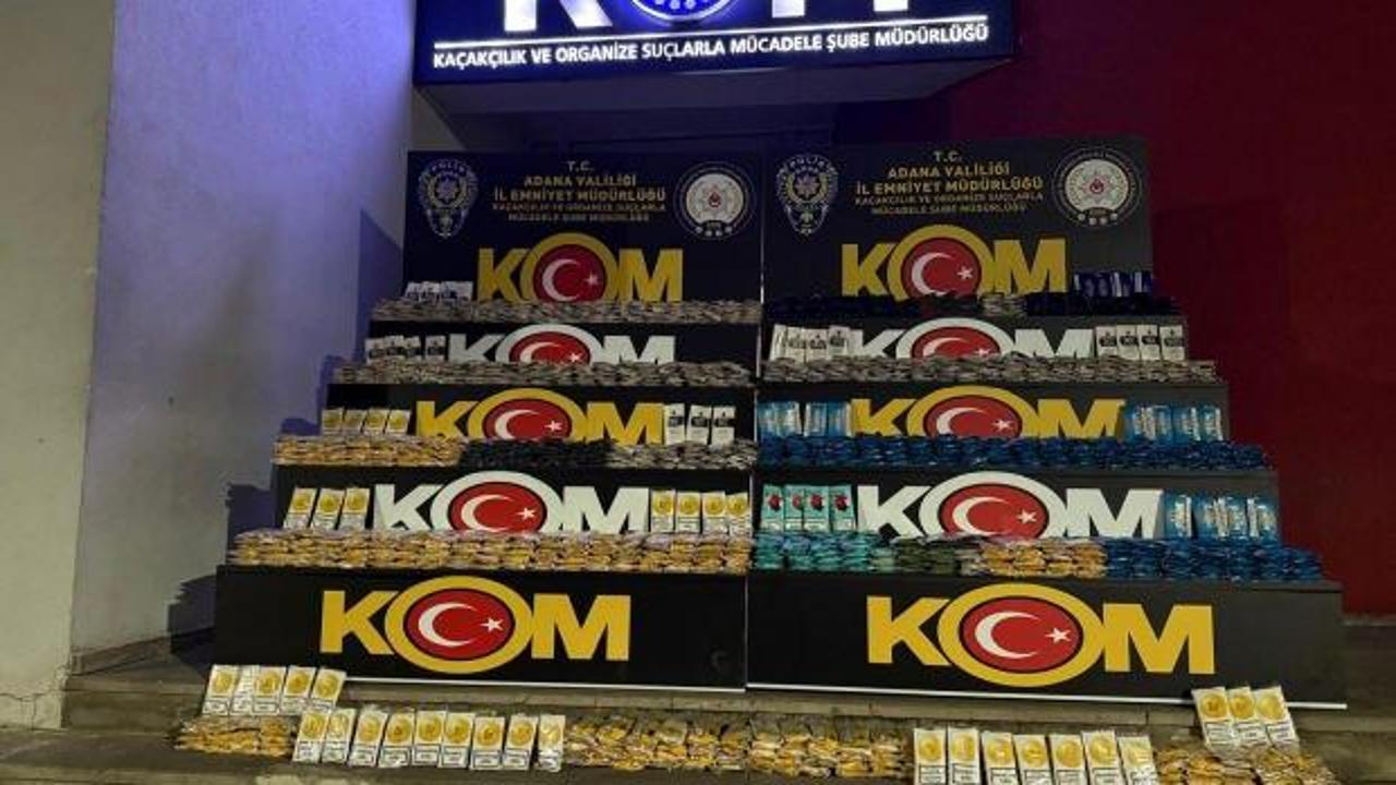 Adana'da kaçakçılık operasyonu: 348 kilogram pipo tütünü ele geçirildi!