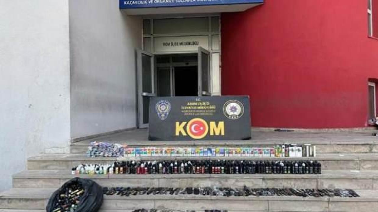 Adana'da kaçakçılık operasyonunda 8 gözaltı