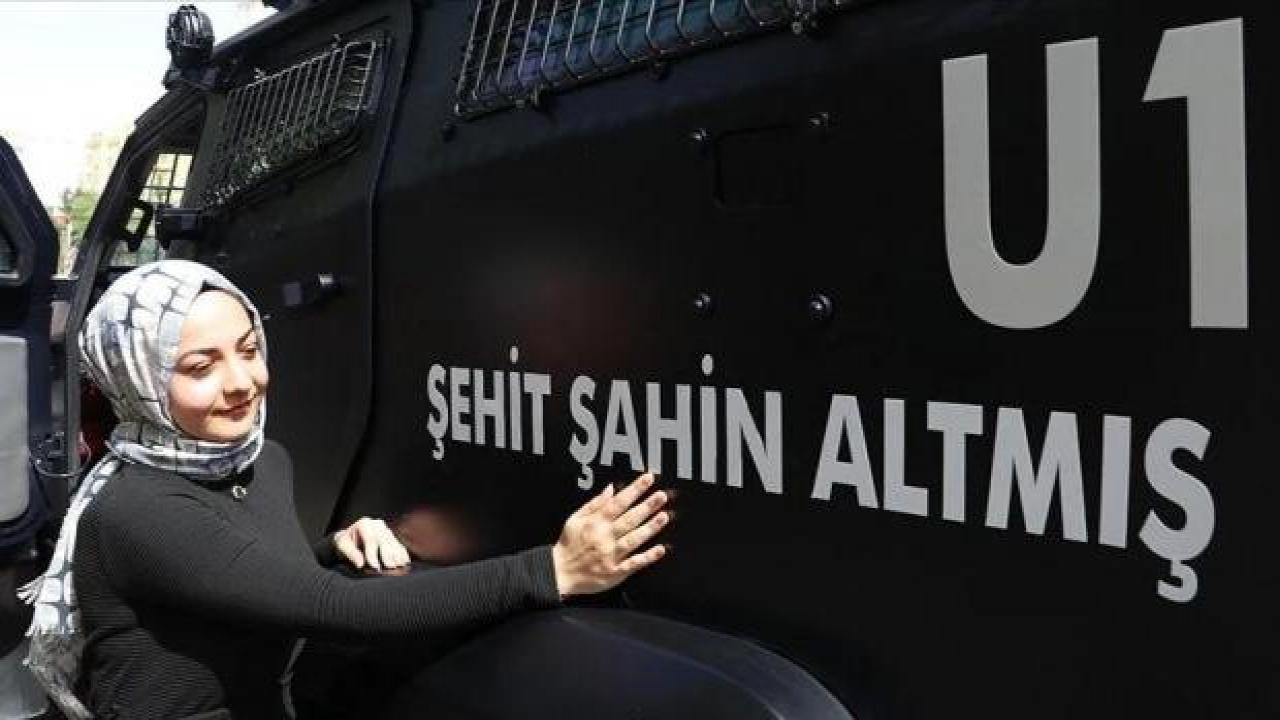 Adana'da şehit polisin adı kızının isteği üzerine zırhlı araca verildi