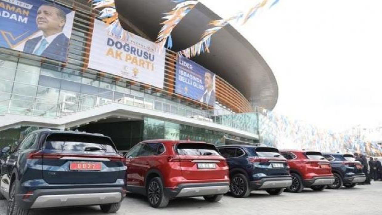 Aday Tanıtım Toplantısı'na katılan bakanlar Togg ile geldi!