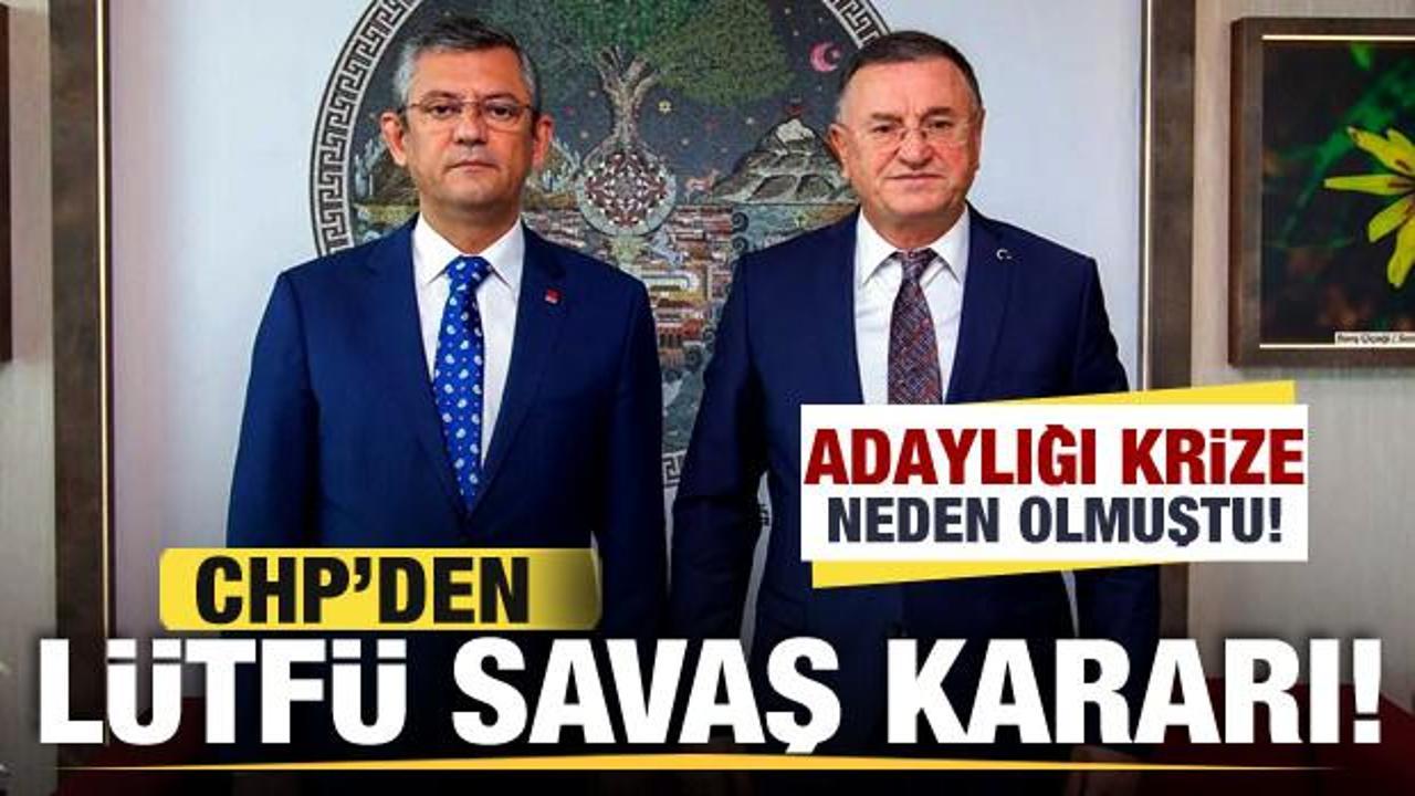 Adaylığı Hatay'da krize neden olmuştu! CHP'den Lütfü Savaş kararı