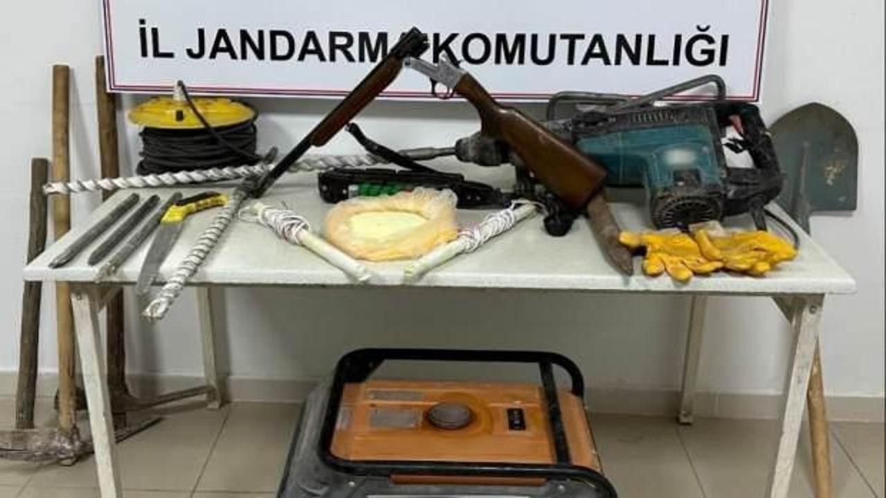 Adıyaman'da izinsiz kazıya 7 gözaltı
