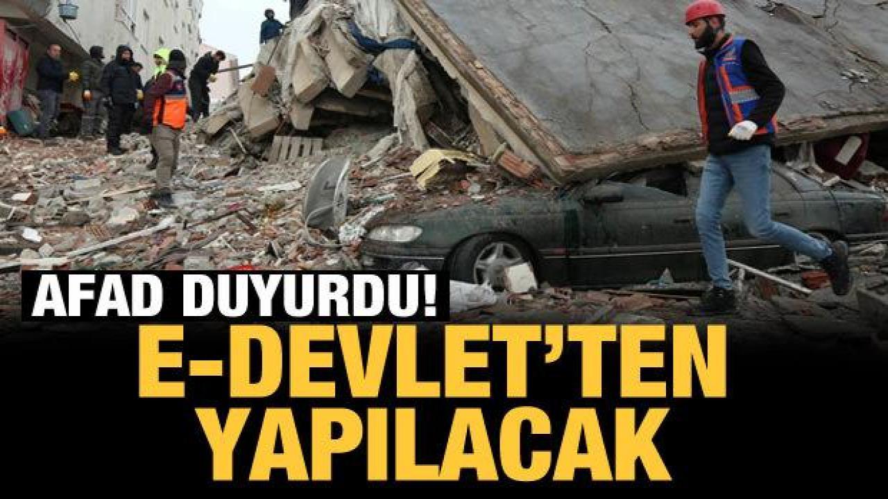 AFAD duyurdu: 'Afetzede Barınma Desteği' başvuruları başladı
