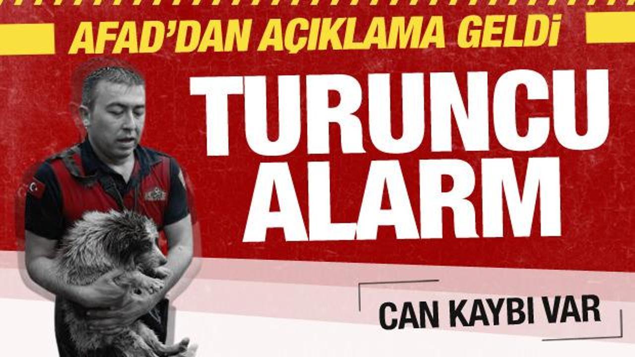 AFAD turuncu alarmı duyurdu! Bine yakın heyelan...Can kaybı var