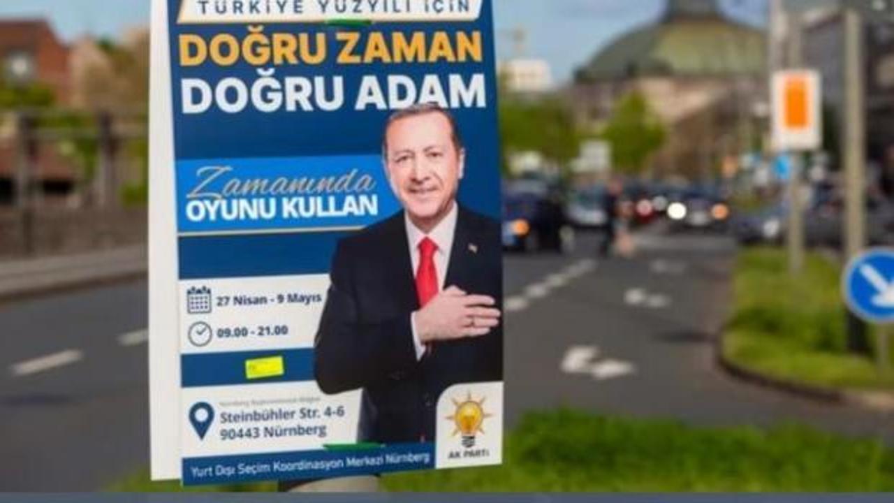 Afişlerden rahatsız olmuşlardı: Erdoğan Almanya'da yönetmelik değiştirtti!