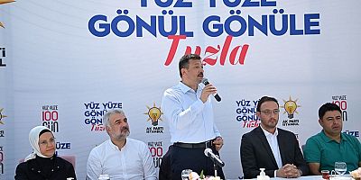 AK Parti'li Hamza Dağ, Tuzla'da vatandaşlarla buluştu