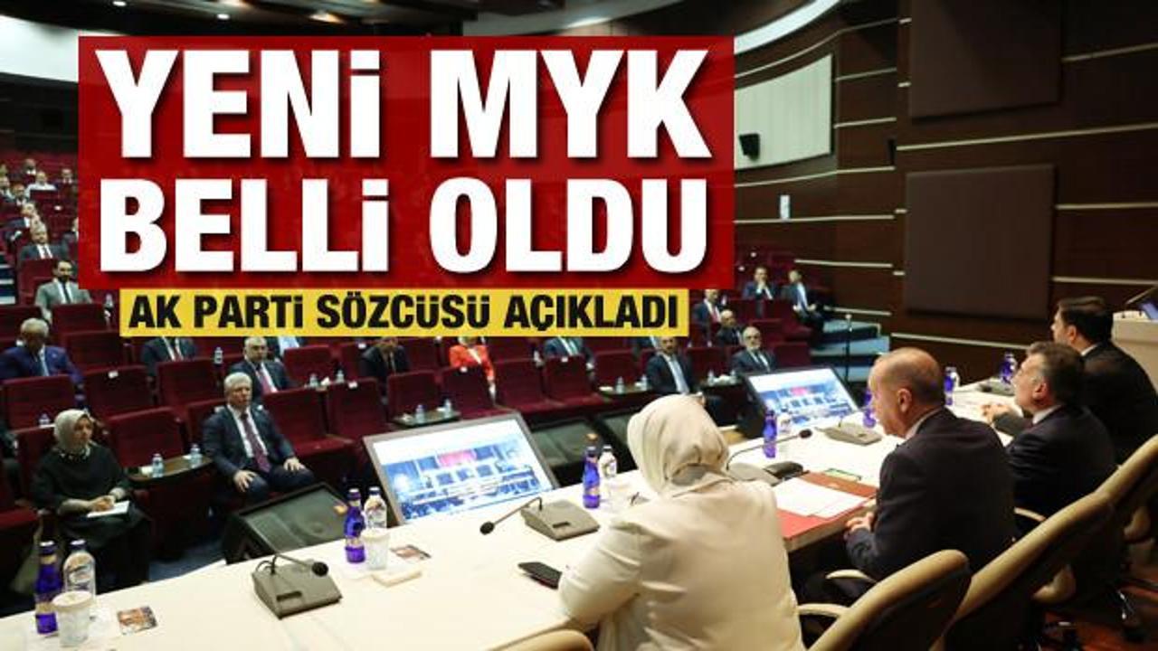 AK Parti MKYK toplandı! Yeni MYK belli oldu
