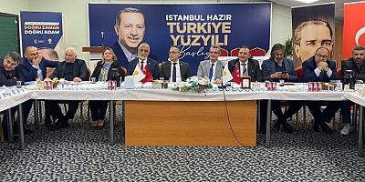 AK PARTİ VE MHP İLÇE BAŞKANLARI MUHTARLARLA BULUŞTU
