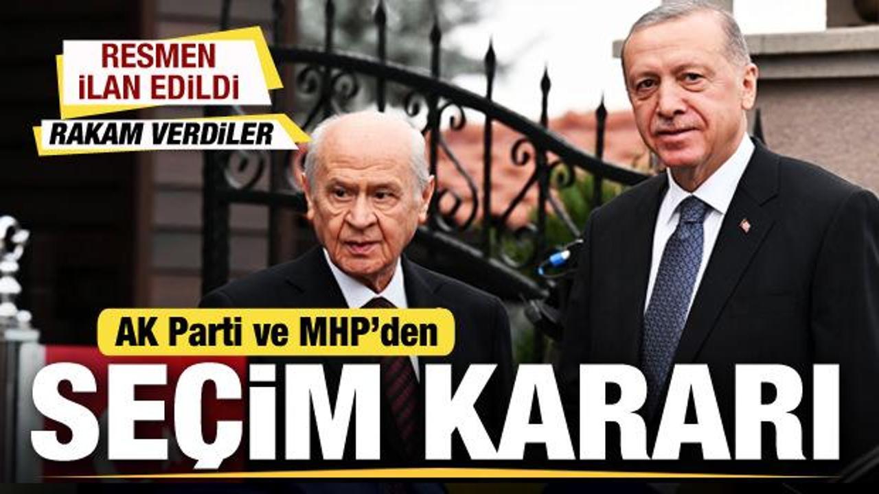 AK Parti ve MHP'den son dakika yerel seçim kararı! Resmen ilan edildi