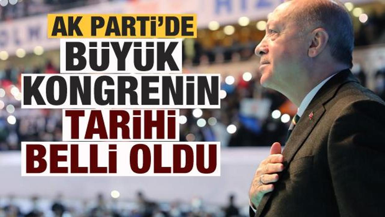 AK Parti'de büyük kongrenin tarihi belli oldu