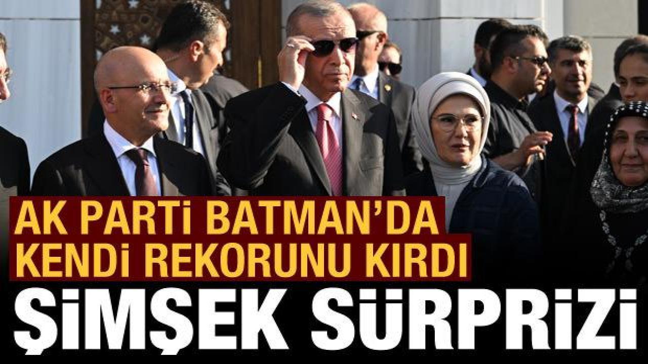 AK Parti'den Batman'da tarihi miting: Mehmet Şimşek de eşlik etti