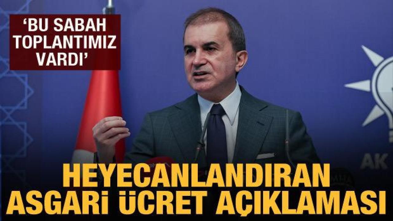 AK Parti'den heyecanlandıran asgari ücret açıklaması: Bu sabah toplantımız vardı