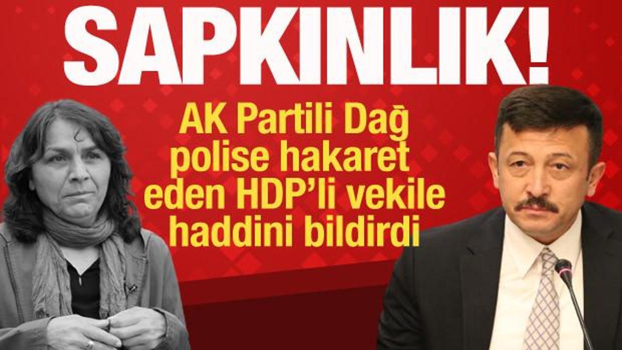 AK Parti'den polise hakaret eden HDP'li vekile çok sert tepki