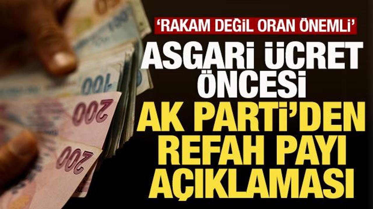 AK Parti'den 'refah payı' açıklaması: 'Gerekirse Cumhurbaşkanımız devreye girer'