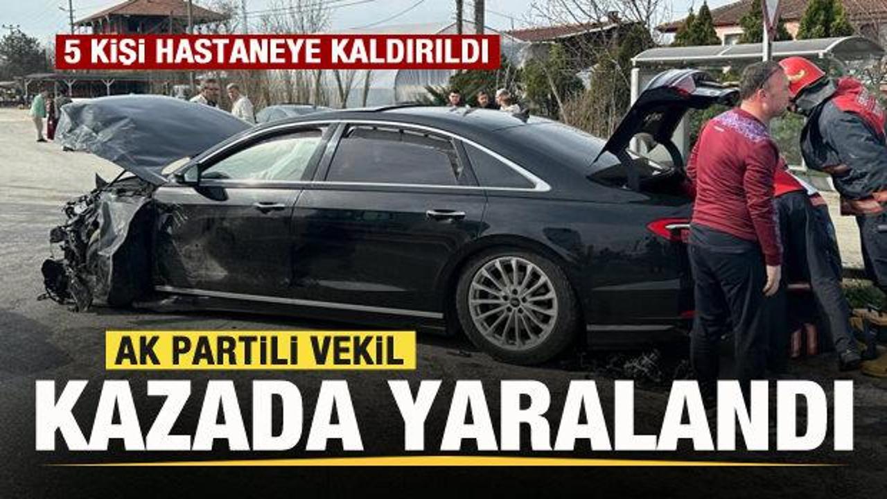 AK Partili Milletvekili trafik kazasında yaralandı