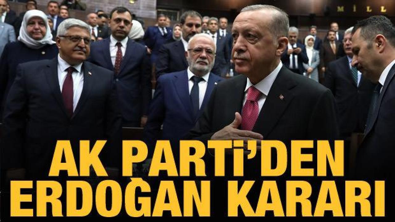 AK Parti'nin adayı Recep Tayyip Erdoğan oldu