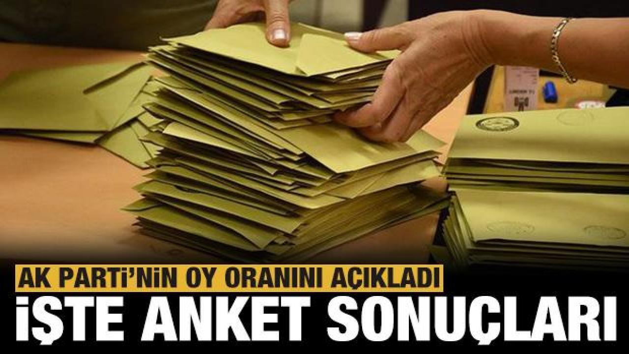 AK Parti'nin oy oranı yüzde kaç? İşte anket sonuçları!