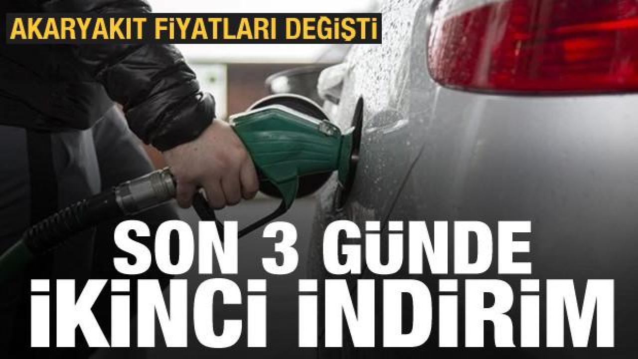 Akaryakıta 3 günde ikinci indirim geldi