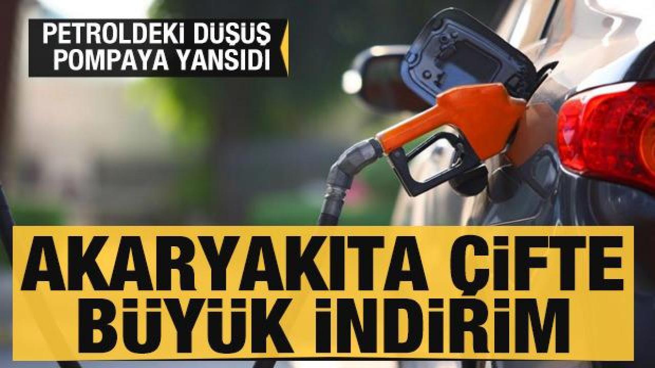 Akaryakıta çifte büyük indirim