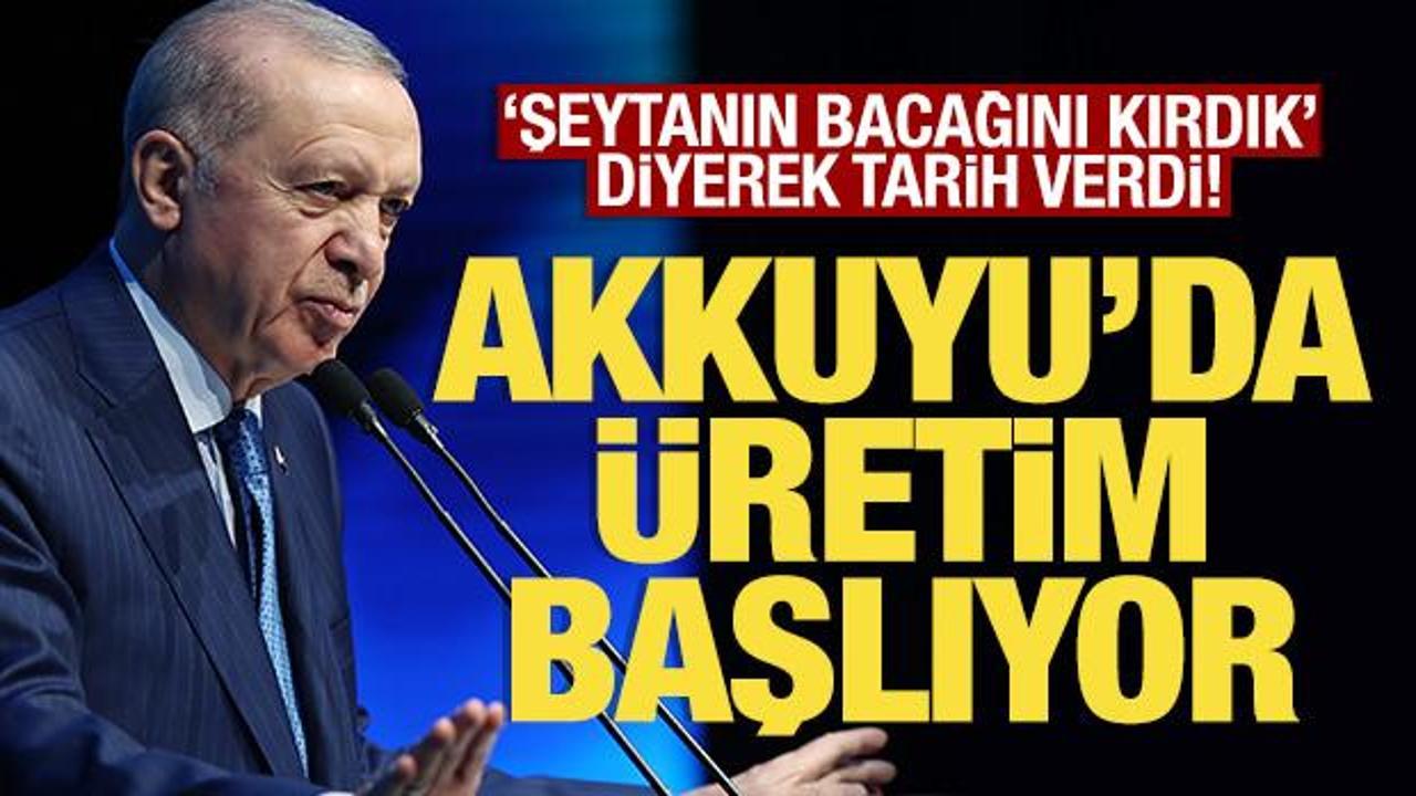 Akkuyu NGS'de üretim başlıyor! Erdoğan tarih verdi