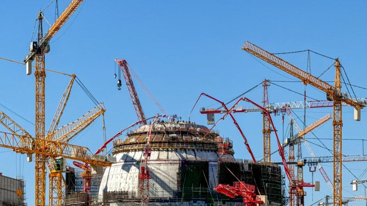 Akkuyu NGS'nin 1. ünitesinde reaktör binasının dış koruma kabuğunun kurulumu tamamlandı