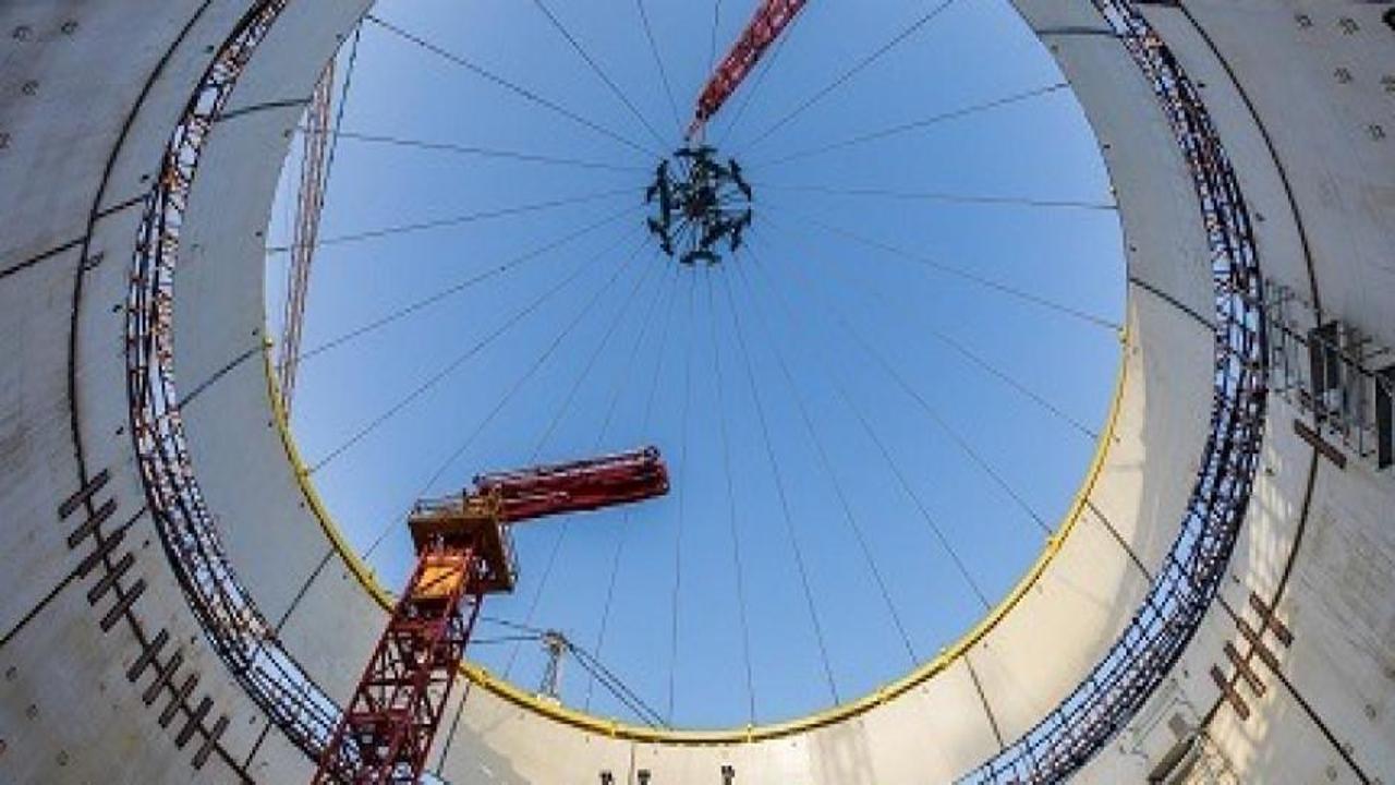 Akkuyu NGS'nin 2'nci ünitesine iç koruma kabuğunun beşinci katmanı kuruldu
