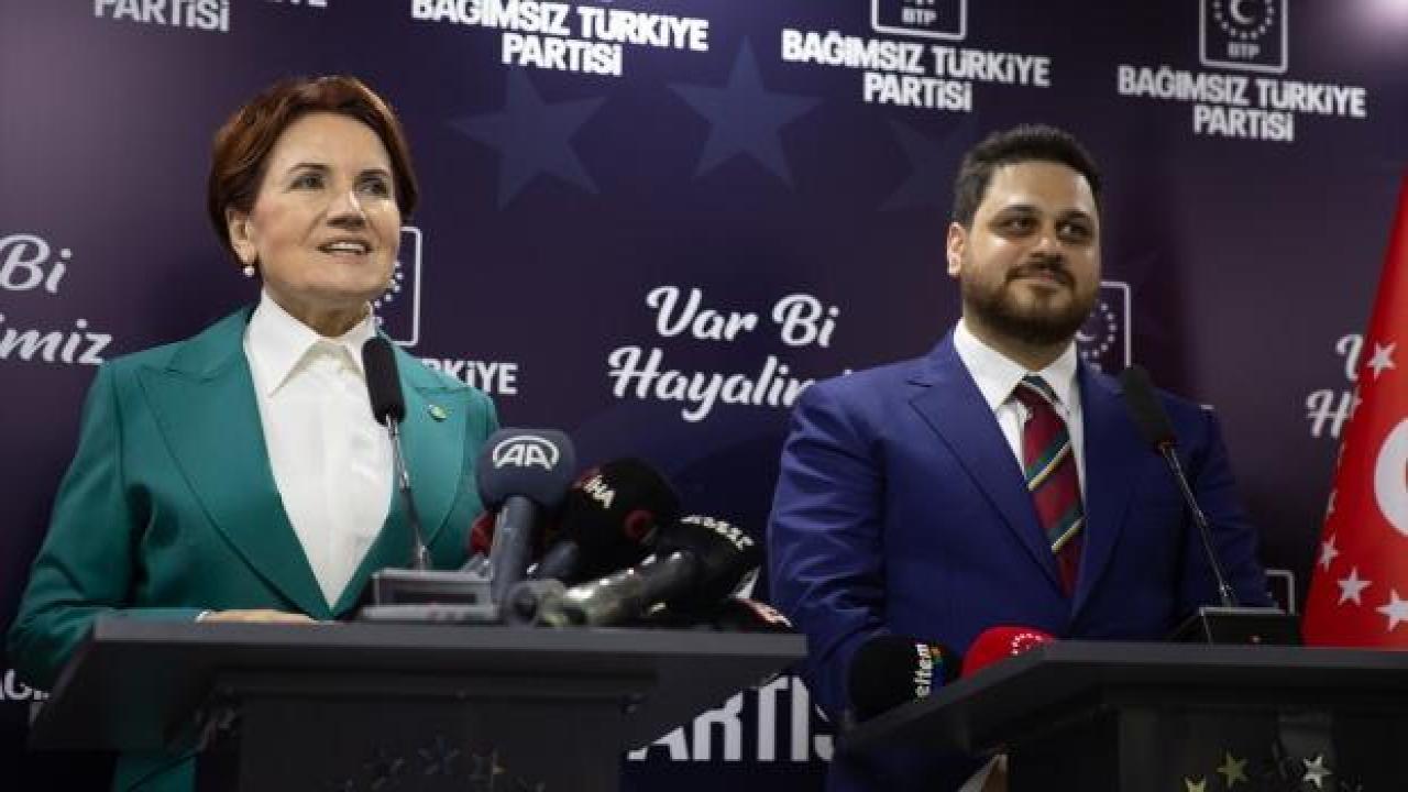 Akşener, BTP Genel Başkanı Baş'ı ziyaret etti