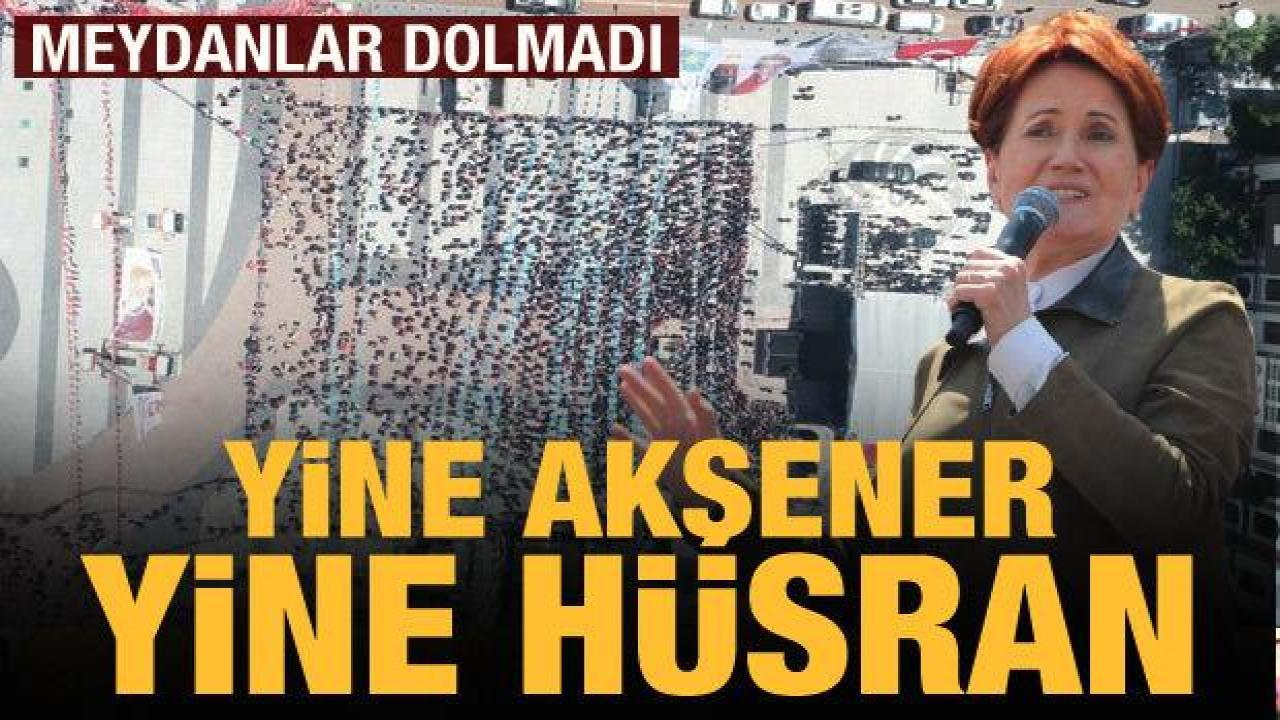 Akşener ve Yavaş, Manisa'da da umduğunu bulamadı: Miting alanı dolmadı