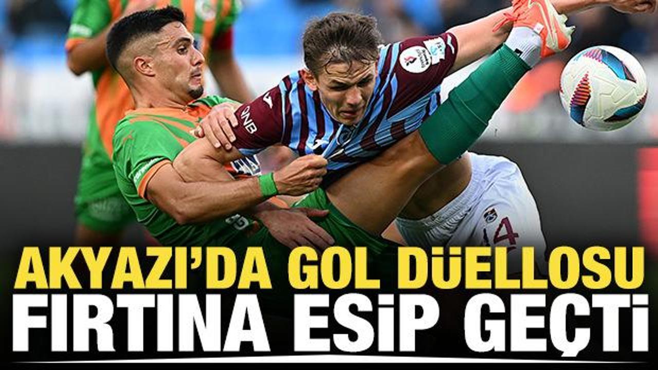 Akyazı'da gol düellosu: Fırtına esip gürledi
