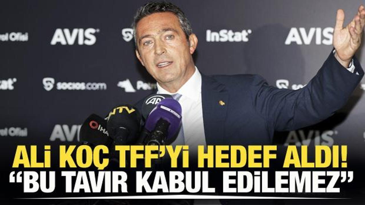 Ali Koç'tan TFF'ye büyük tepki! 