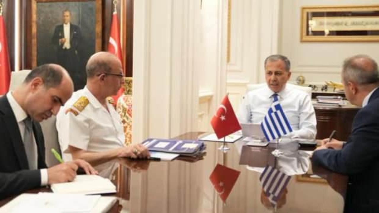 Ali Yerlikaya Yunan Bakan ile görüştü! Açık açık uyardı
