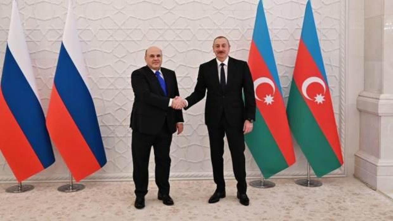 Aliyev, Rusya Başbakanı Mişustin’i kabul etti