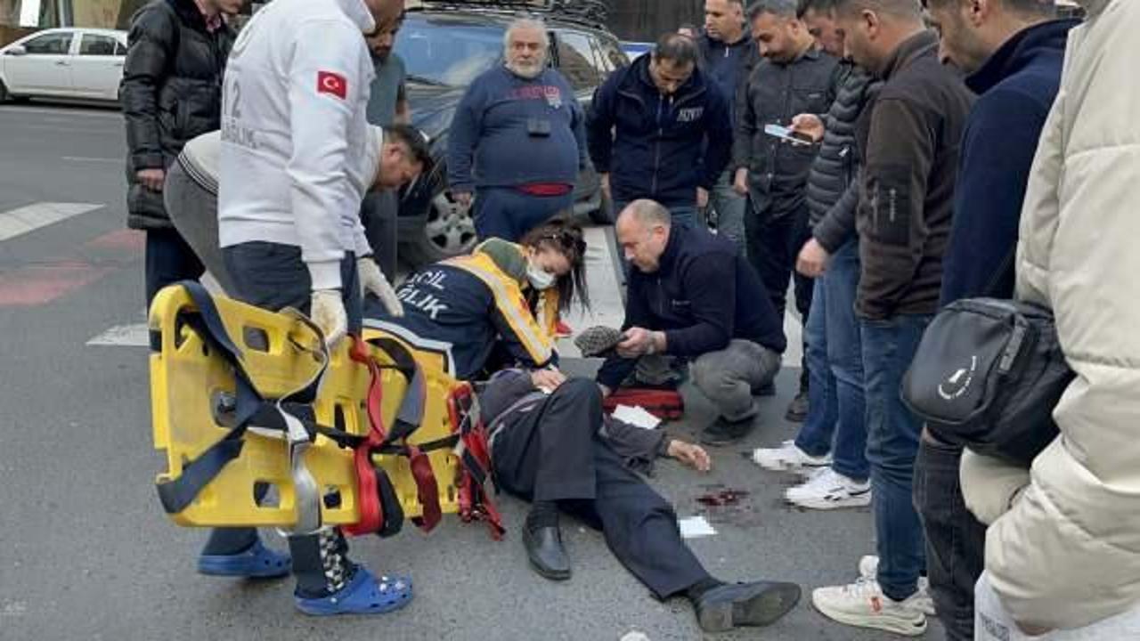 Alkollü sürücü yaya geçidinde yaşlı adama çarptı