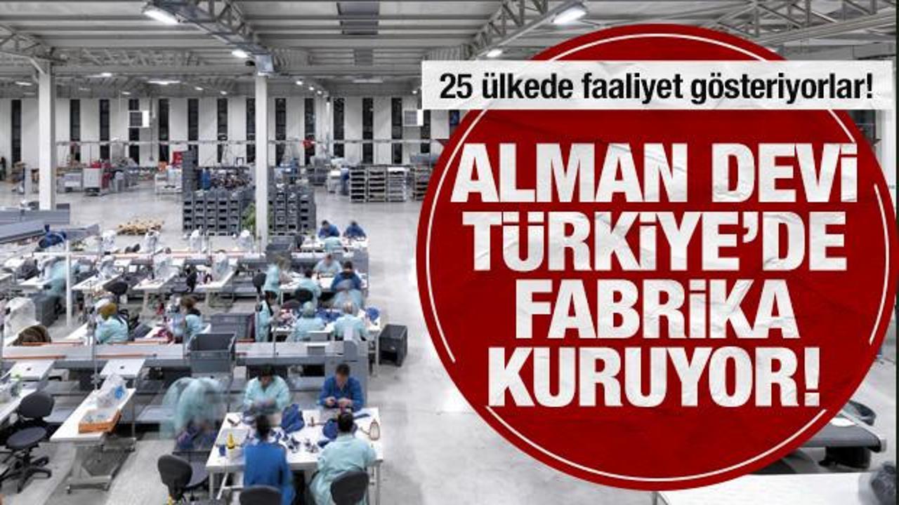 Alman devi Türkiye'de fabrika kuruyor