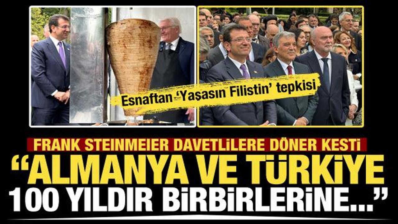 Almanya Cumhurbaşkanı Steinmeier davetlilere döner kesti