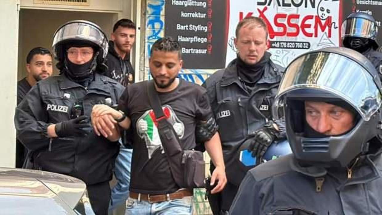 Almanya'da Filistin'e destek! Çok sayıda göstericiye gözaltı