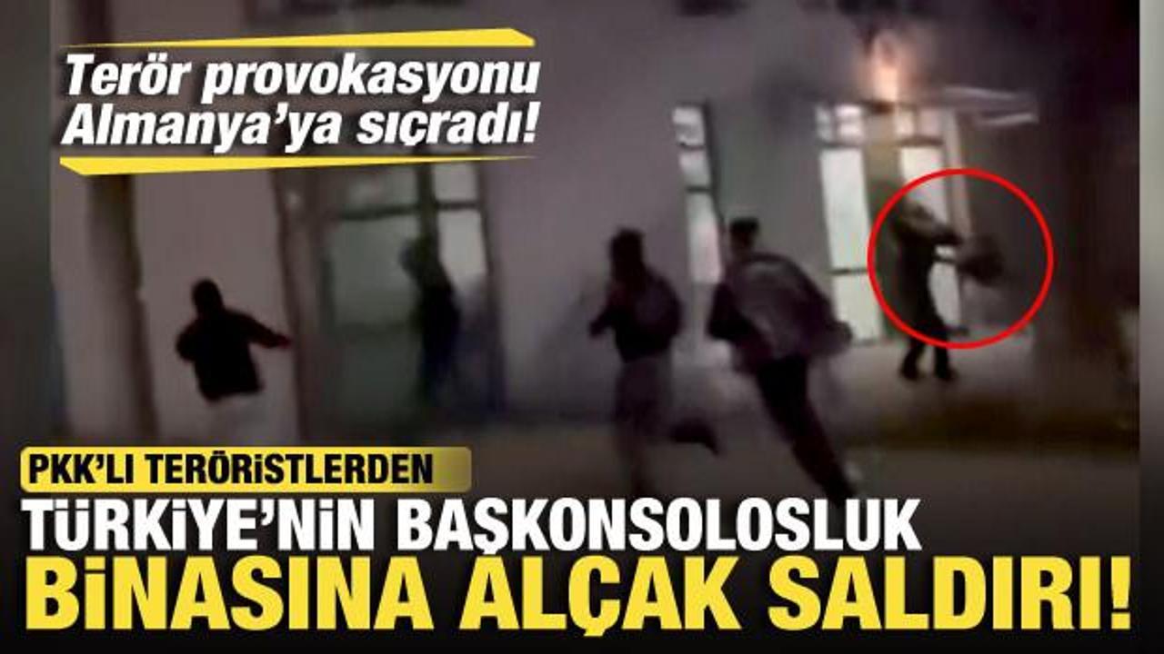 Almanya'da PKK'lı teröristler Türk Konsolosluğu'na saldırı düzenledi