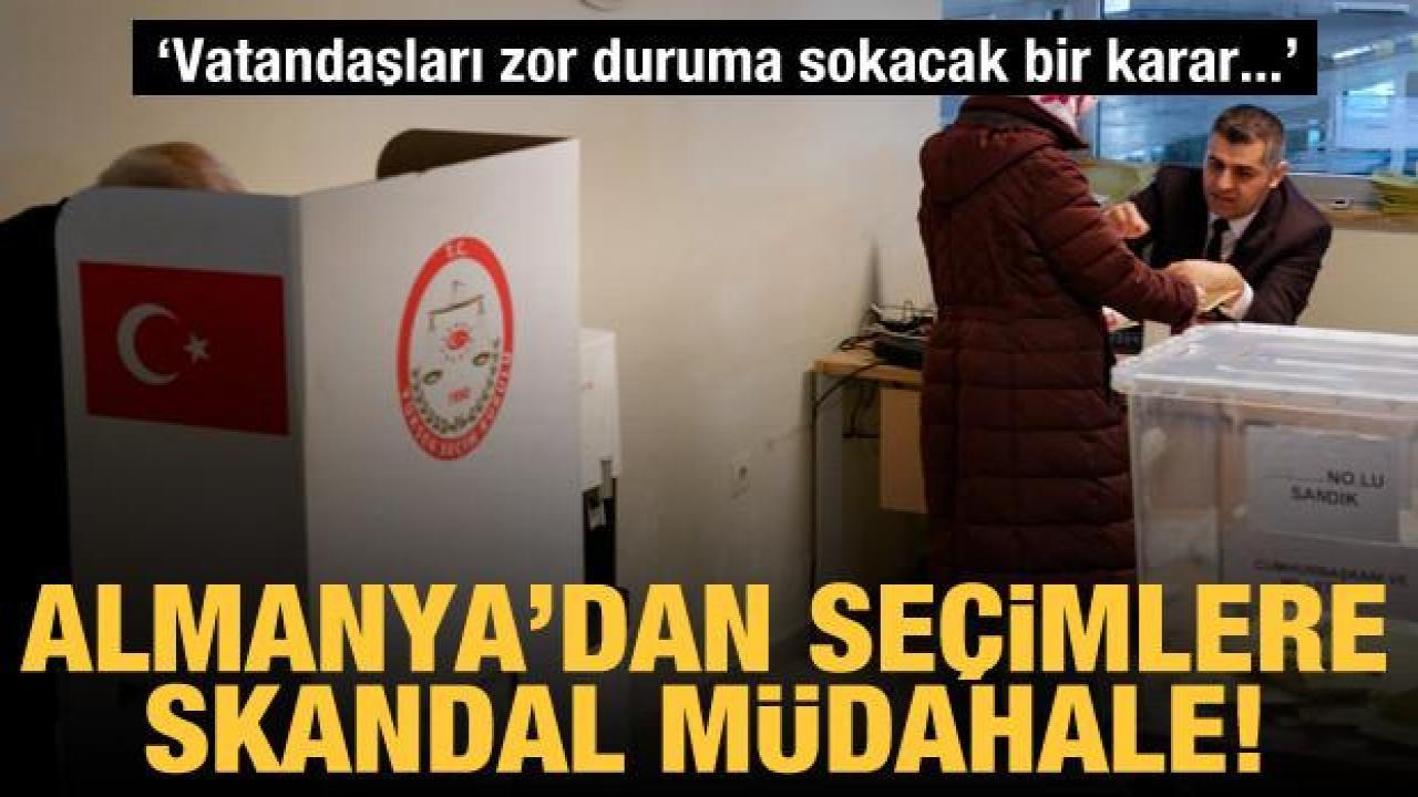 Almanya'dan skandal adım: Sandık kurulmasına izin vermediler!