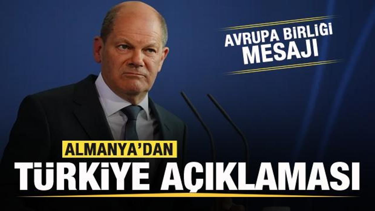 Almanya'dan Türkiye açıklaması! Avrupa Birliği mesajı
