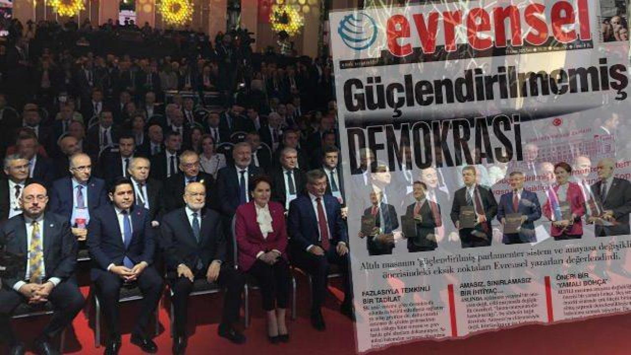 Altılı masanın öneri paketine muhalefet de tepkili: Metin güdük, öneriler yamalı bohça