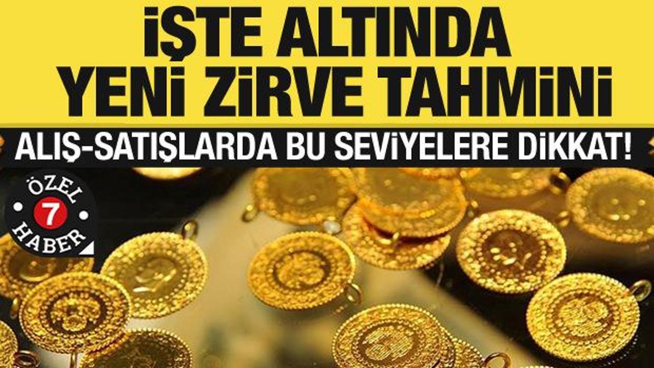 Altın için yeni zirve tahmini!