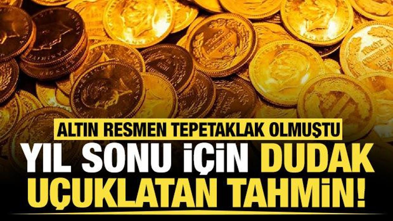 Altın resmen çakıldı: Dünyaca ünlü banka yıl sonu altın tahminini yaptı!