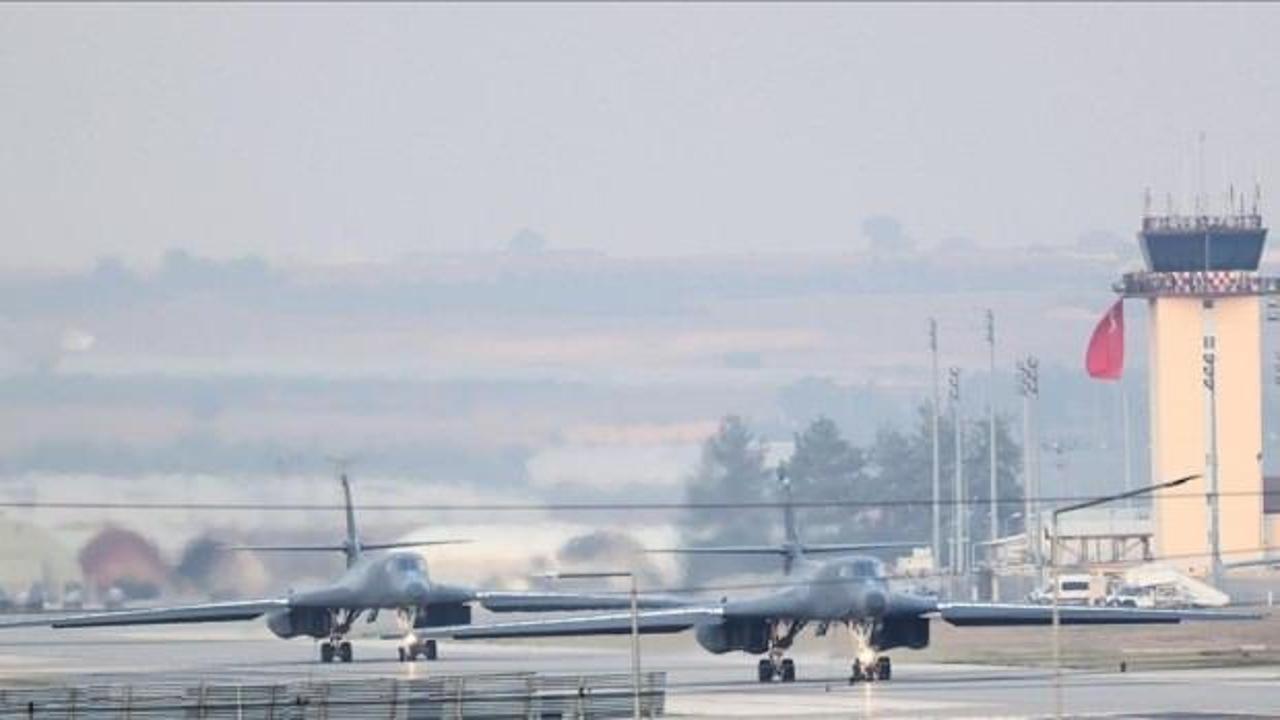 Amerikan B-1B Lancers uçakları eğitim görevi için İncirlik Hava Üssü'ne geldi