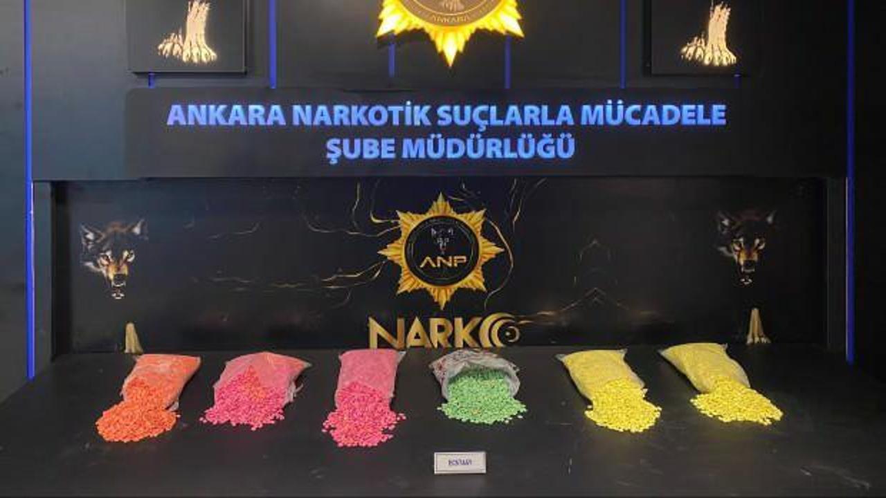 Ankara'da 28 bin 800 uyuşturucu hap ele geçirildi: 3 gözaltı
