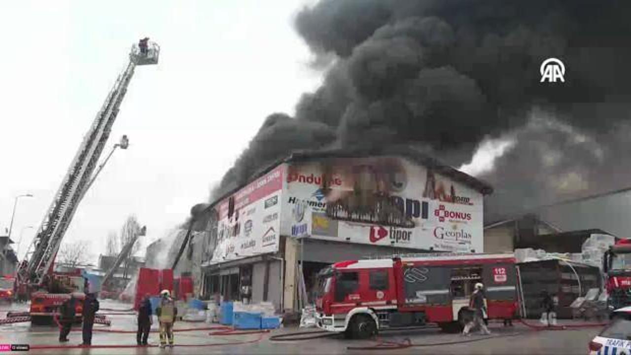 Ankara'da depo yangını! Çok sayıda ekip bölgede