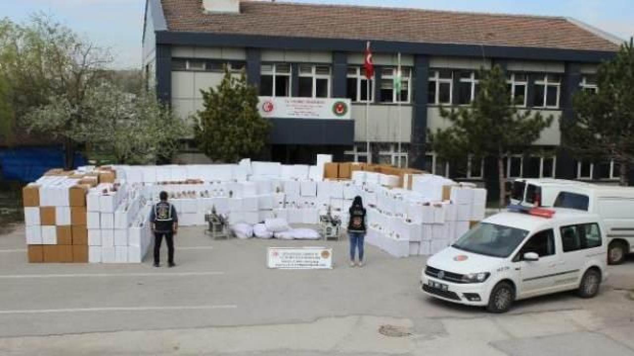Ankara'da kaçak 10 milyon 500 bin makaron ele geçirildi