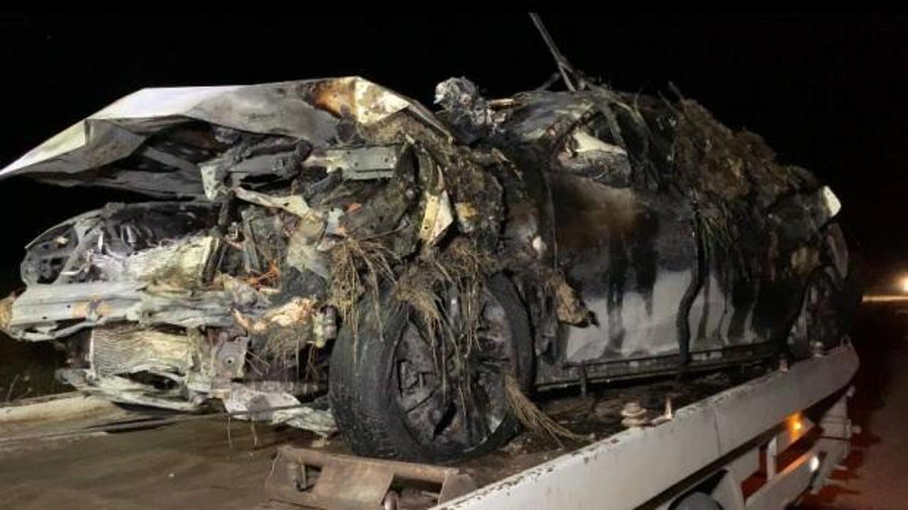 Ankara’da kazaya karışan iki araç alev topuna döndü: 6 yaralı