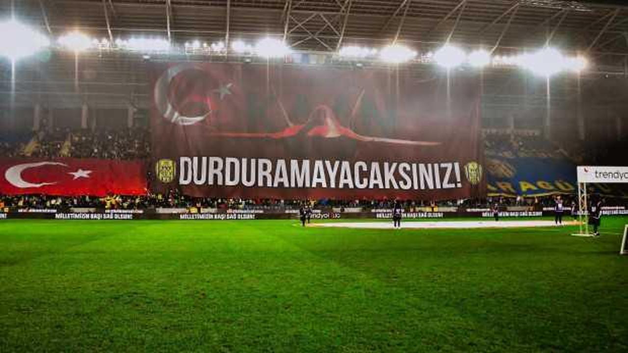 Ankaragücü'nden TUSAŞ için anlamlı koreografi