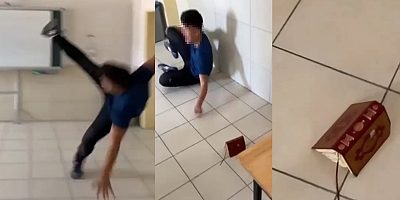 Antalya'da skandal görüntü! Öğrenci Kur'an-ı Kerim'e tekme attı. Öğrencilerle ilgili ilk açıklama geldi.