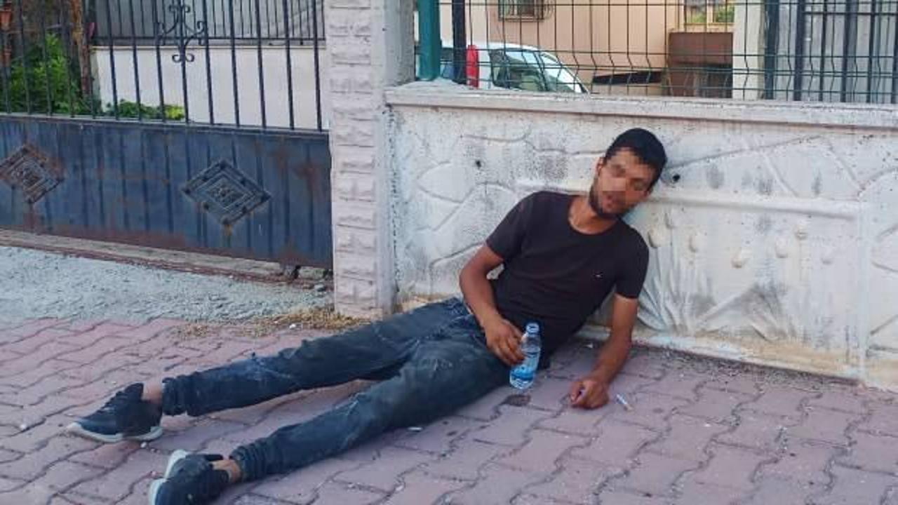 Antalya'da madde bağımlısı gencin içler acısı hali